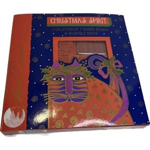 CHRISTMAS SPIRIT LAUREL BURCH RUBBER STAMP SET LOT OF 7 ART DECO CATS